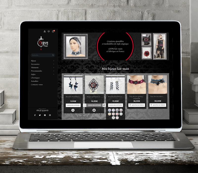 Aura Noire – Site e-commerce